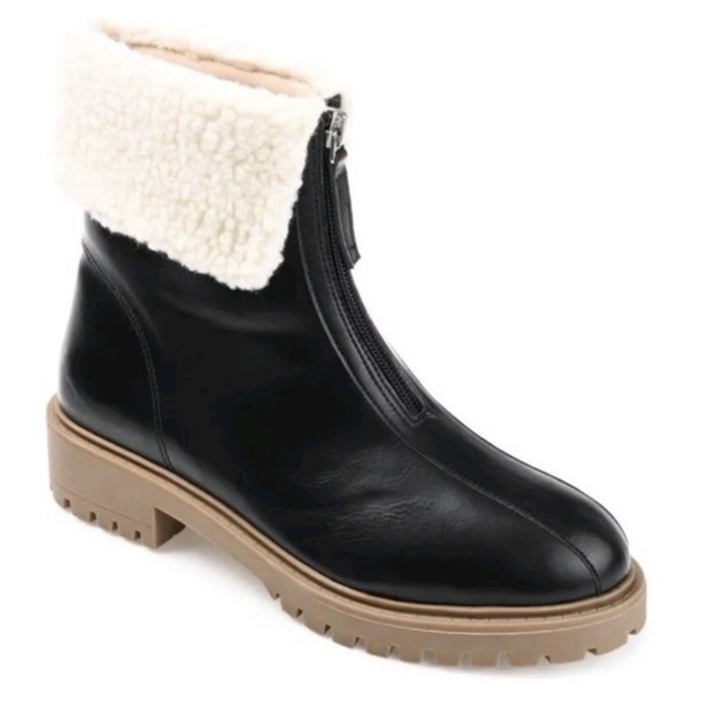 Journee Collection Fynn Tru Comfort Women's Size 7 Black Ankle Boots